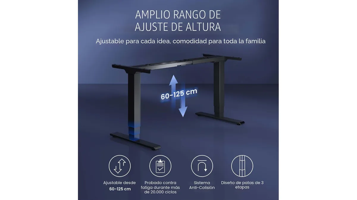 Escritorio regulable manual vs eléctrico 2026